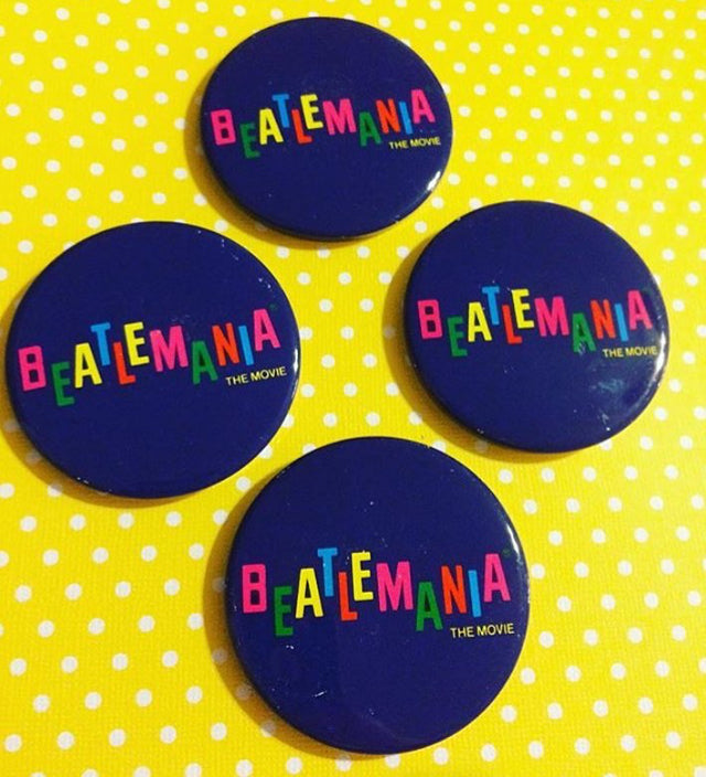 Vintage Beatlemania Pinback Button