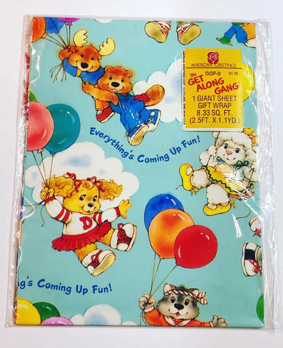 Unopened 80’s Get Along Gang Gift Wrap