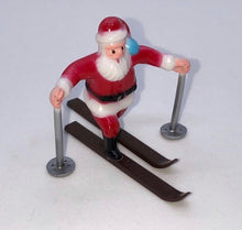 Load image into Gallery viewer, Plastic Santa Figure on Skis