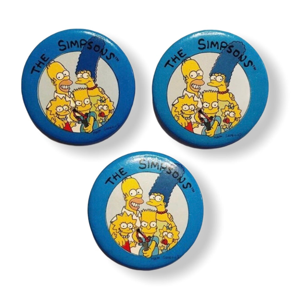 The Simpsons Family Portrait Pinback Button