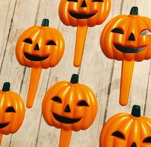 12pcs Halloween Jack O Lantern Picks