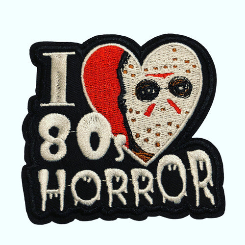 I Heart 80’s Horror Iron On Patch