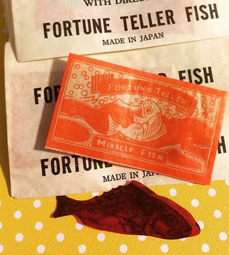 Old Cellophane Fortune Teller Fish Novelty
