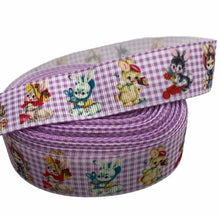 Load image into Gallery viewer, Retro Rabbit Grosgrain Ribbon Per Yard