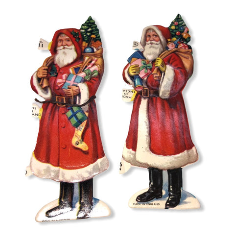 Small Santa Claus English Paper Scrap Seals