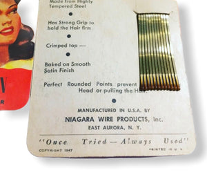 1947 NOS Niagara Hair Pins