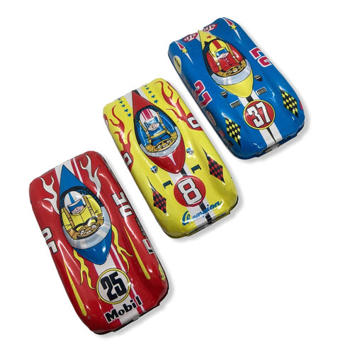 4” Japan Tin Litho Race Cars NOS