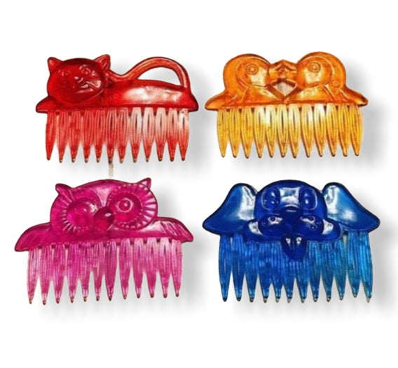 Small Vintage Child’s Animal Hair Combs