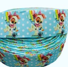 Load image into Gallery viewer, Retro Balloon Dog Grosgrain Ribbon Per Yard