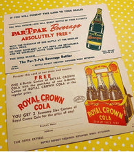 Load image into Gallery viewer, Set of 3 Royal Crown Cola Coupons