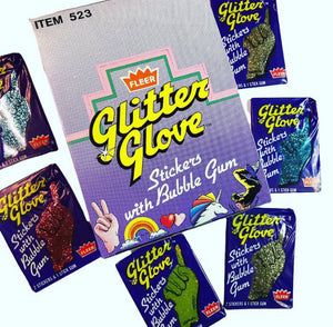 80’s Unopened Glitter Glove Sticker Pack