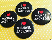 Load image into Gallery viewer, 1980’s I Love Michael Jackson Pinback Button