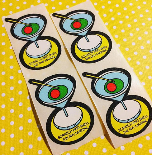 80s Mello Smello Martini Scratch N Sniff Stickers