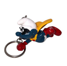 Load image into Gallery viewer, 80’s NOS Super Smurf Figural Keychain