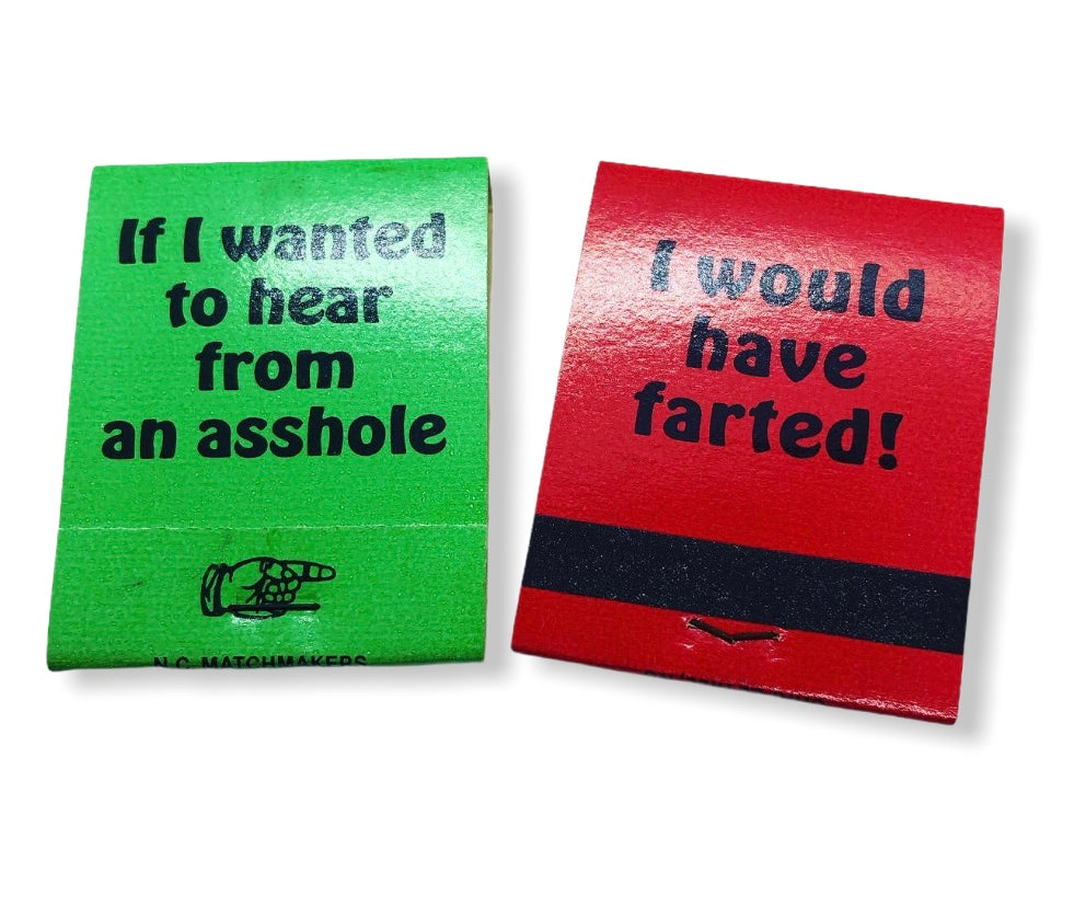 Funny 1970’s NOS Matchbooks