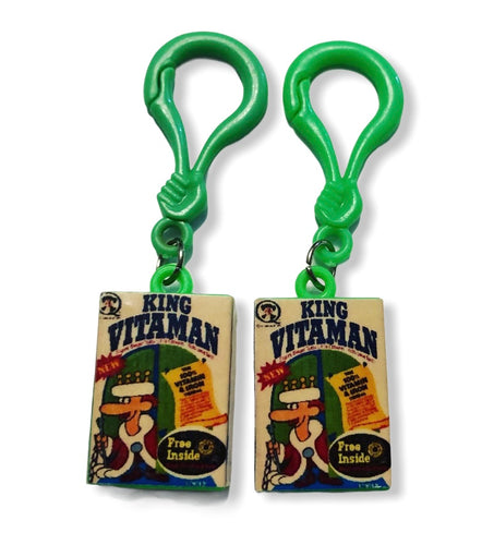 King Vitamin Cereal Box Vending Charm