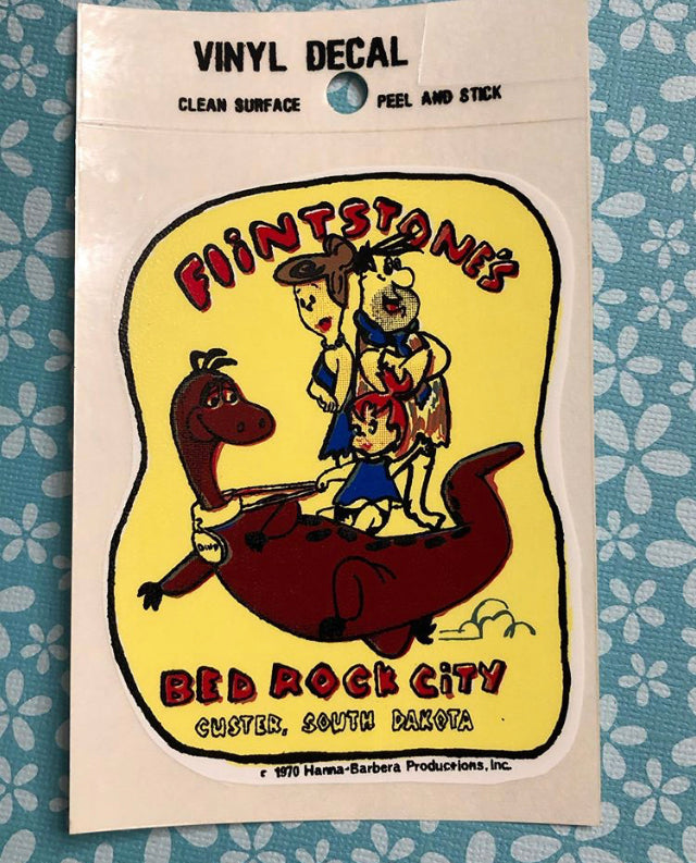 1970 Flintstones Bedrock City Decal