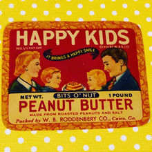 Load image into Gallery viewer, 1930s Happy Kids Peanut Butter Label