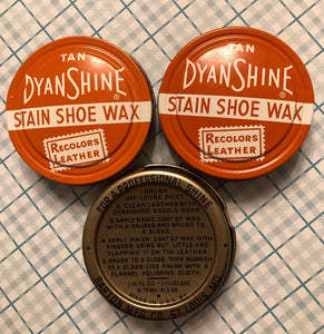 1950’s Dyan Shine Shoe Polish Wax Tin