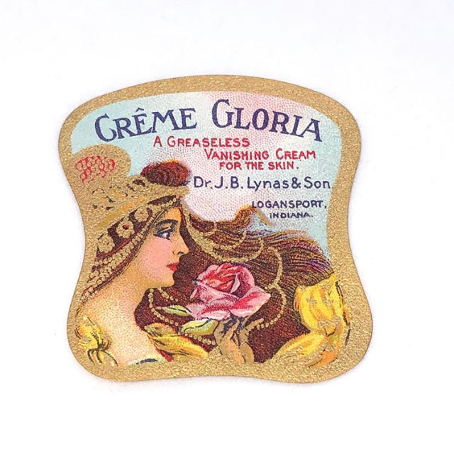 1900’s Creme Gloria Beauty Jar Label