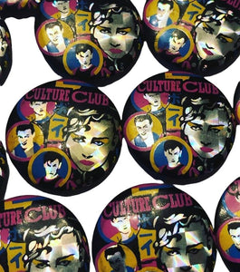 NOS 80’s Culture Club Hologram Pinback Button