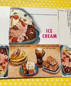 1969 Unused Pint Size Ice Cream Box