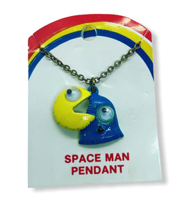 1980s Space Ghost PAC Man Necklace