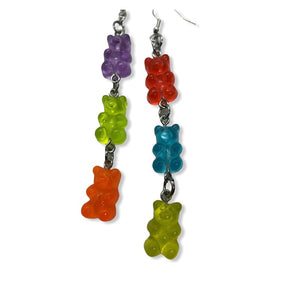 Playful Dangle Gummy Bear Earrings