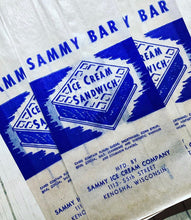 Load image into Gallery viewer, 1950’s NOS Sammy Ice Cream Bar Glassine Wrapper