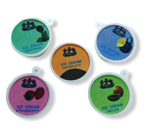 5pcs Tiny Pints of Ice Cream Charms