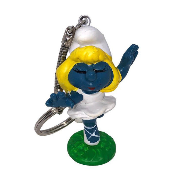 80’s NOS Ballerina Smurfette Figural Keychain