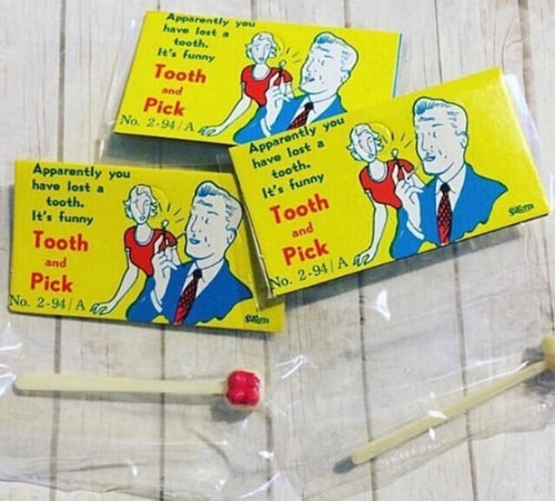 Old Bloody Tooth and Pick Joke Gag