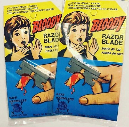 Vintage Trick Bloody Razor Toy