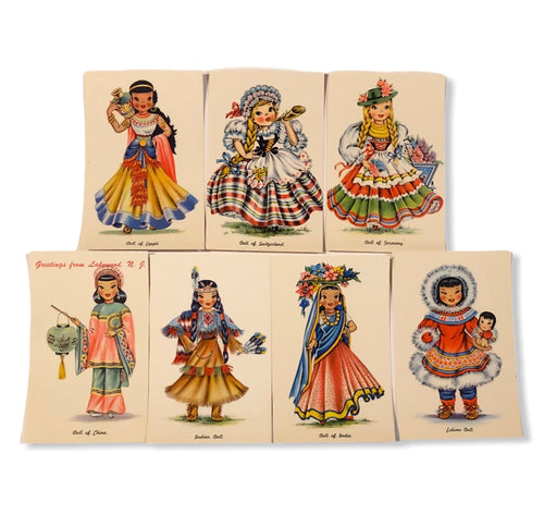 Adorable Dolls of the World Postcards