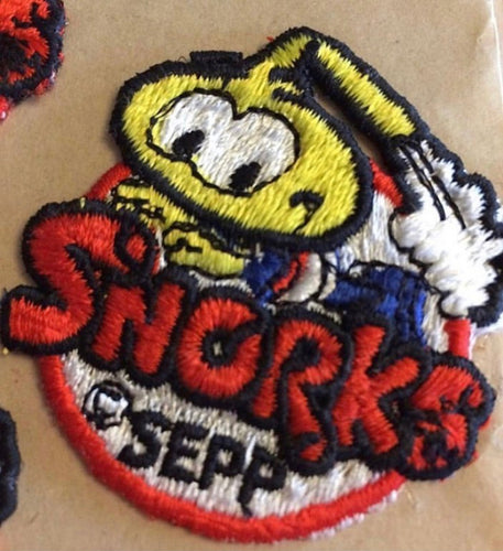 Vintage 80’s Round Snorks Iron On Patch