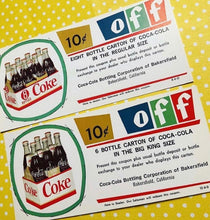 Load image into Gallery viewer, Mid Century Coca Cola Coupon