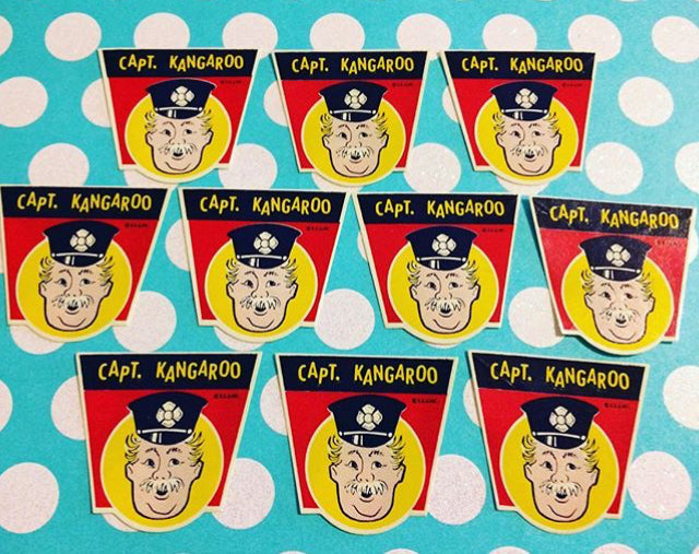 NOS Captain Kangaroo Labels