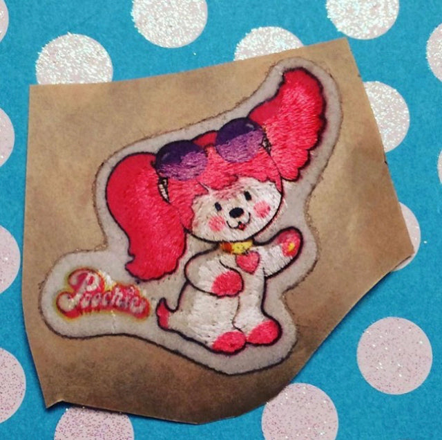 Poochie with Sunglasses Iron On Patch