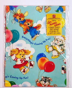 Unopened 80’s Get Along Gang Gift Wrap