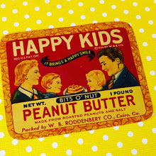 Load image into Gallery viewer, 1930s Happy Kids Peanut Butter Label