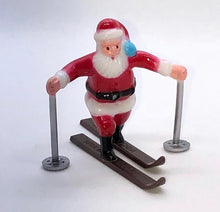 Load image into Gallery viewer, Plastic Santa Figure on Skis