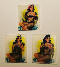 Load image into Gallery viewer, HTF Risque Pinup Girl in Lingerie Flicker Card