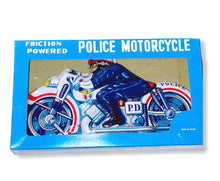 Load image into Gallery viewer, Japan Tin Litho Police Motorcycle NOS