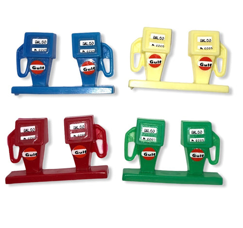 Tiny Vintage Gulf Gas Pumps