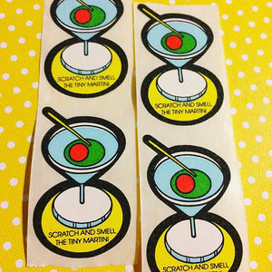 80s Mello Smello Martini Scratch N Sniff Stickers