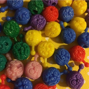 50 pcs Vintage Monster Pop Beads