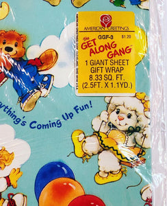 Unopened 80’s Get Along Gang Gift Wrap