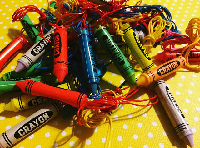 3 Pcs Crayon Necklaces