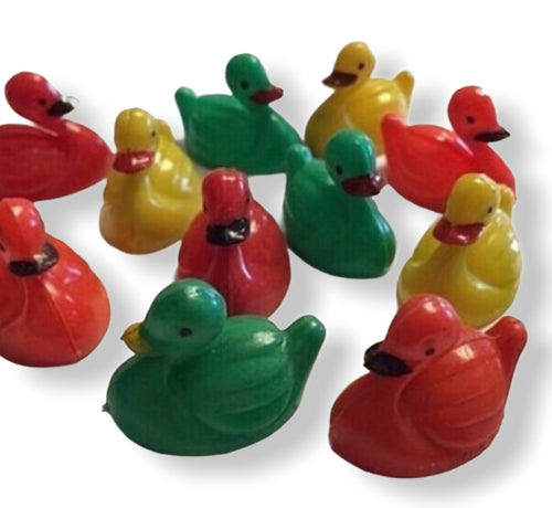 Tiny Hard Plastic Rattle Ducks