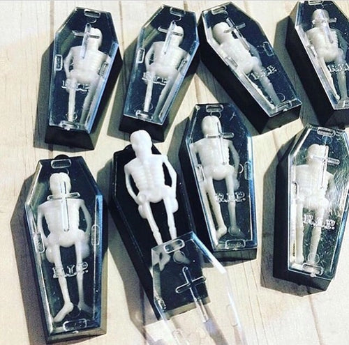 Retro Skeleton in Coffin Toy